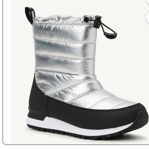 Love & Sports Silver and Black Winter Boots - NEW